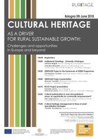 CULTURAL HERITAGE AS A DRIVER FOR RURAL SUSTAINABLE GROWTH: Challenges and opportunities in Europe and beyond