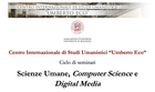 Scienze Umane, Computer Science e Digital Media