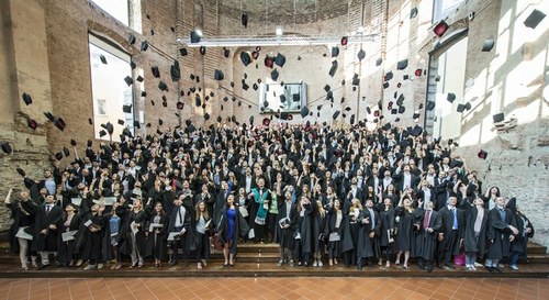 The ceremony conferring the title of Ph.D.